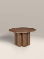 Cult Furniture Walnut Noelle Round Coffee Table - Image 3 of 5