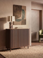 Cult Furniture Smoked Walnut Santana Wooden 2 Door Sideboard - Image 1 of 8