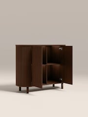 Cult Furniture Smoked Walnut Santana Wooden 2 Door Sideboard - Image 6 of 8