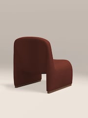 Cult Furniture Rust Red Arlet Velvet Accent Chair - Image 6 of 8