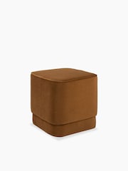 Cult Furniture Caramel Brown Soho Velvet Pouffe - Image 3 of 5