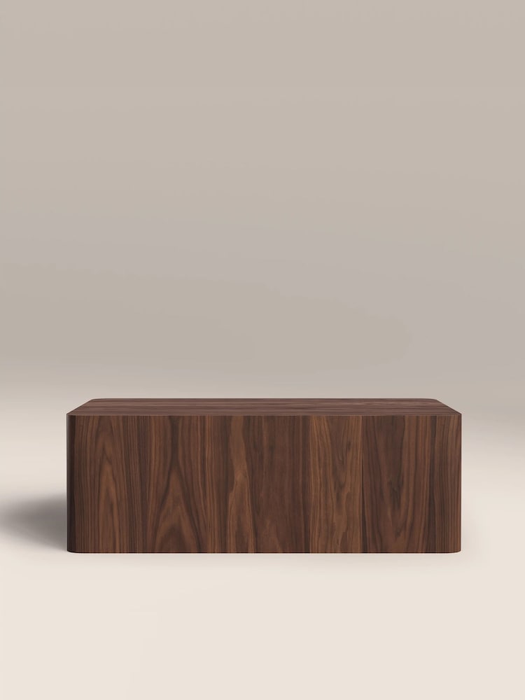 Cult Furniture Walnut Sabel Rectangle Stone Coffee Table - Image 2 of 6 Cult Furniture Walnut Sabel Rectangle Stone Coffee Table - Image 2 of 6