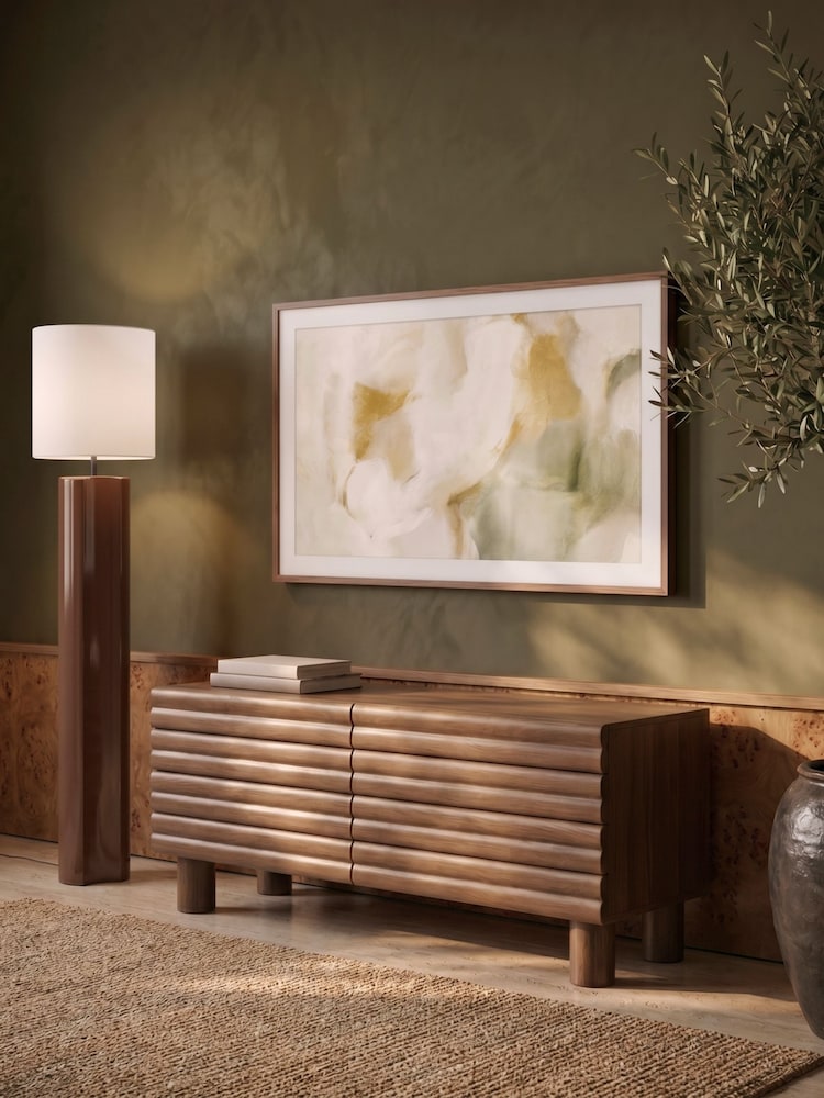 Cult Furniture Walnut Effect Raphael Wooden TV Stand - Image 1 of 6 Cult Furniture Walnut Effect Raphael Wooden TV Stand - Image 1 of 6