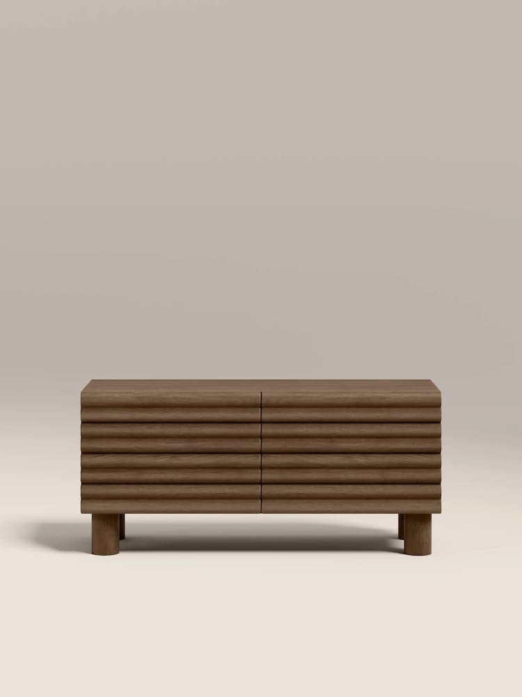 Cult Furniture Walnut Effect Raphael Wooden TV Stand - Image 2 of 6 Cult Furniture Walnut Effect Raphael Wooden TV Stand - Image 2 of 6