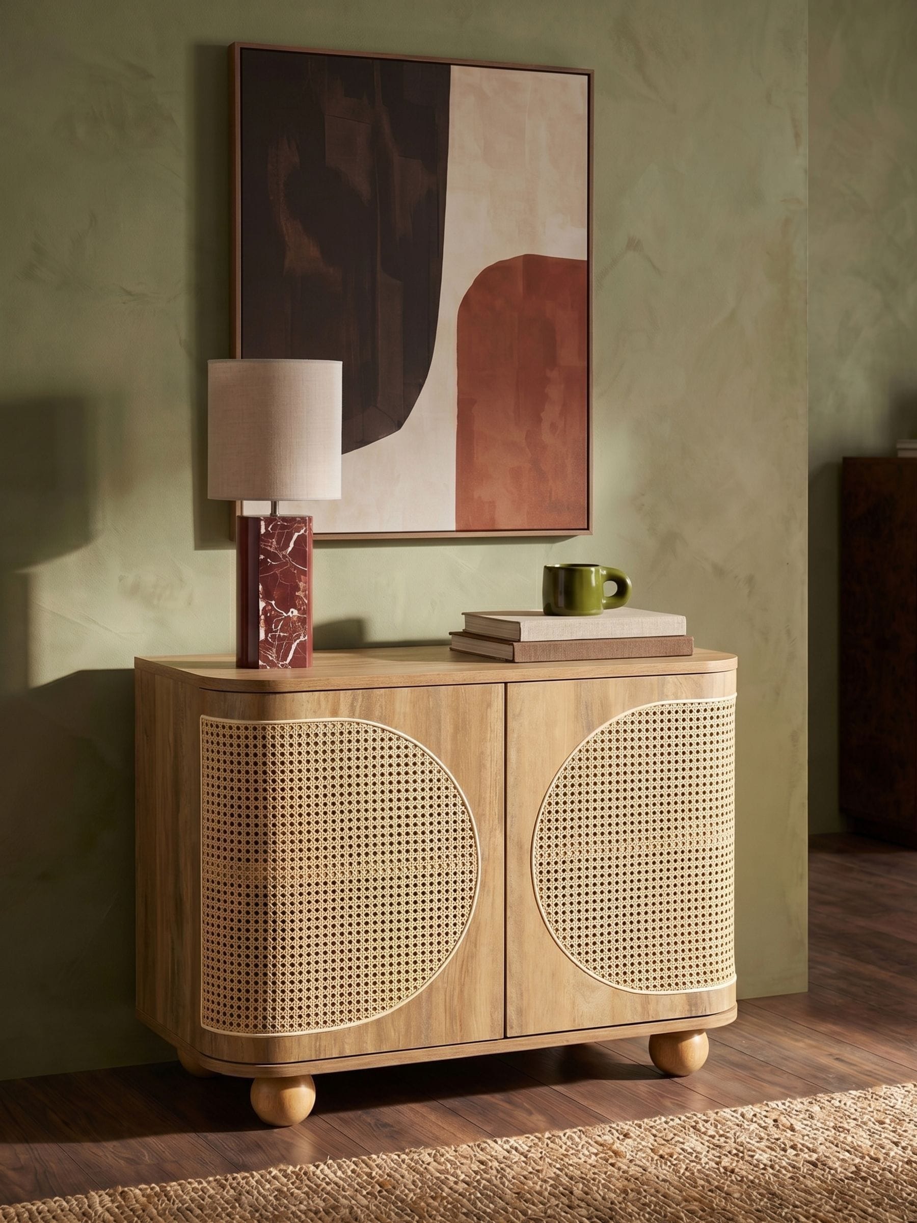 Buy Cult Furniture Oak Una Wooden 2 Door Sideboard from the Next