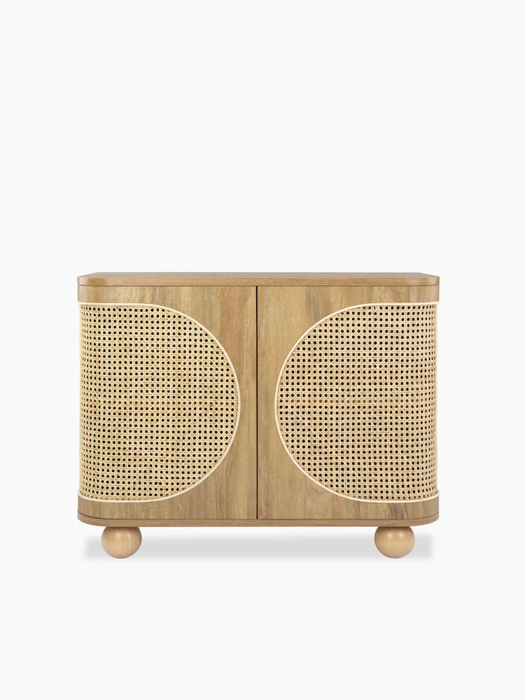 Cult Furniture Oak Effect Una Wooden 2 Door Sideboard - Image 2 of 7 Cult Furniture Oak Effect Una Wooden 2 Door Sideboard - Image 2 of 7