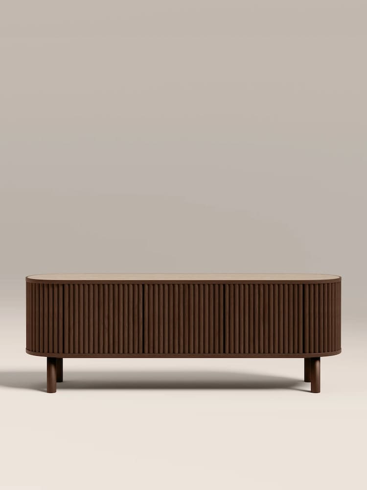 Cult Furniture Smoked Walnut Santana Wooden TV Stand - Image 2 of 8