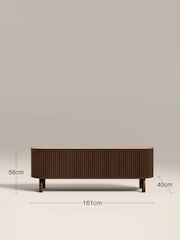 Cult Furniture Smoked Walnut Santana Wooden TV Stand - Image 4 of 8