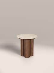 Cult Furniture Natural Noelle Round Stone Side Table - Image 4 of 5