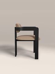 Cult Furniture Latte Hallie Velvet Carver Dining Chair - Image 5 of 8