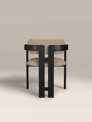 Cult Furniture Latte Hallie Velvet Carver Dining Chair - Image 7 of 8