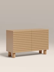 Cult Furniture High Gloss Taupe Raphael 2 Door Sideboard - Image 2 of 6