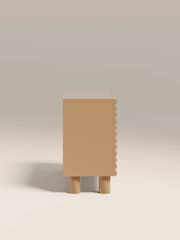 Cult Furniture High Gloss Taupe Raphael 2 Door Sideboard - Image 3 of 6