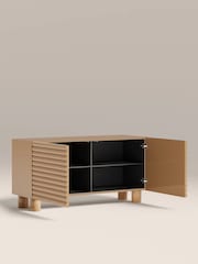 Cult Furniture High Gloss Taupe Raphael 2 Door Sideboard - Image 4 of 6