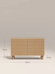 Cult Furniture High Gloss Taupe Raphael 2 Door Sideboard - Image 6 of 6