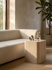 Cult Furniture Natural Sabel Square Wooden Side Table - Image 1 of 5