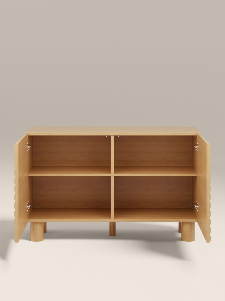 Cult Furniture Oak Effect Raphael Wooden 2 Door Sideboard - Image 7 of 7 Cult Furniture Oak Effect Raphael Wooden 2 Door Sideboard - Image 7 of 7