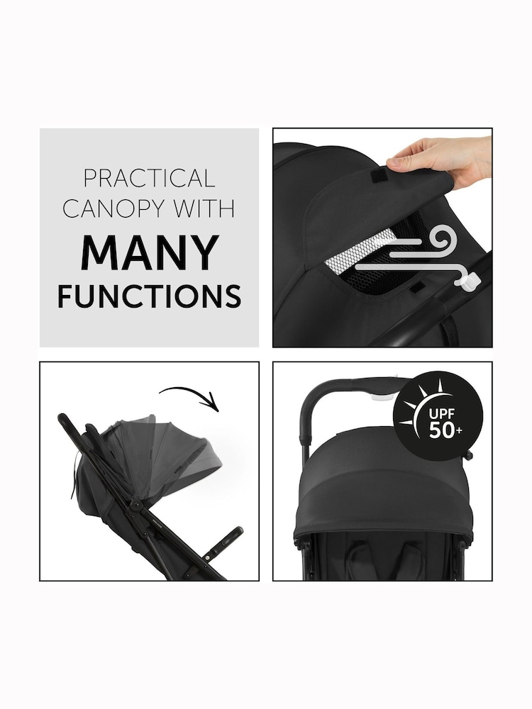 hauck Black Travel N Care Compact Pushchair - Image 2 of 6