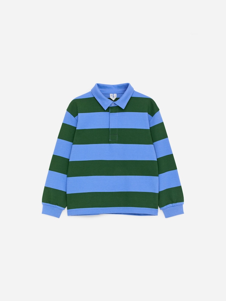 ARKET Blue Rugby Shirt - Image 1 of 2