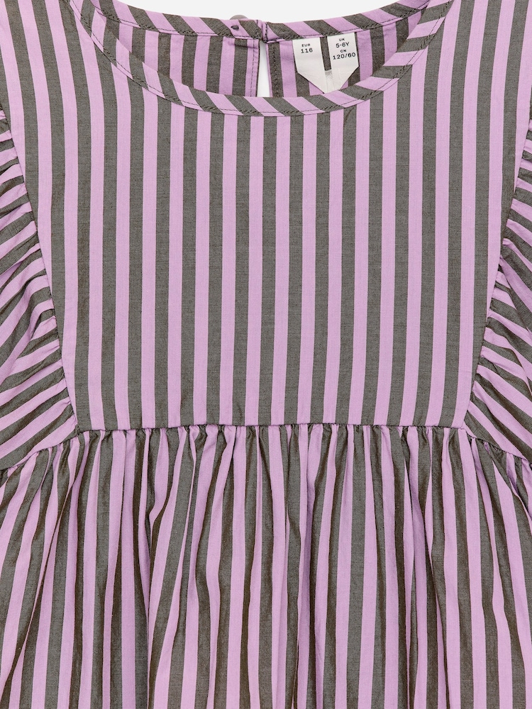 ARKET Purple Cotton Poplin Dress - Image 3 of 3
