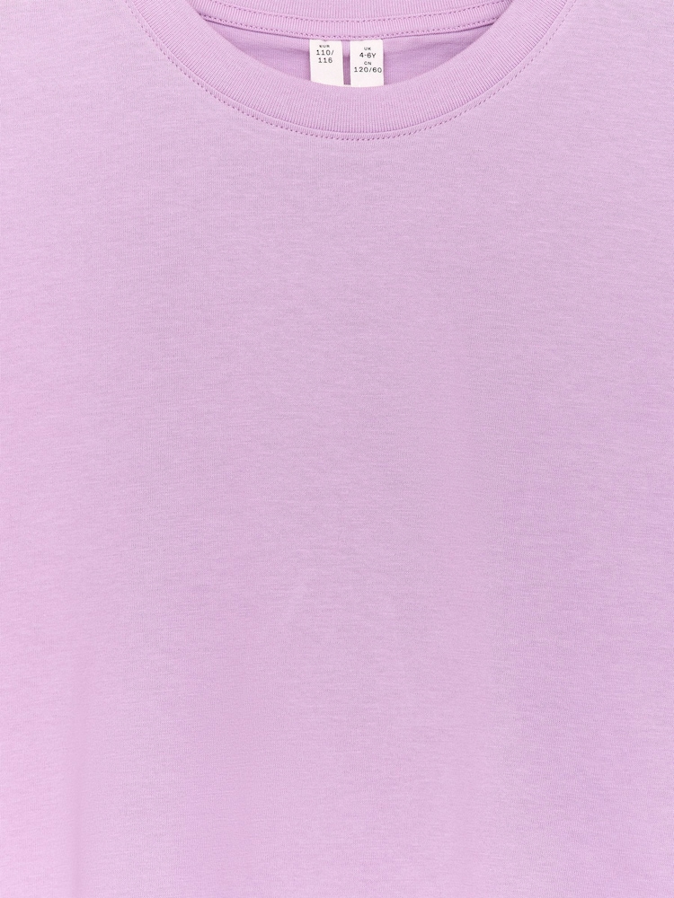ARKET Purple Crew Neck T-Shirt - Image 3 of 3