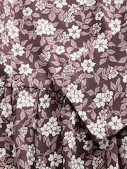 The Set 3 Pack Long Sleeve Jersey Skater Dress Purple Print/Stripe - Image 12 of 12