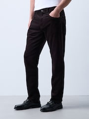 Dark Purple Slim Fit Motionflex Cord Trousers - Image 1 of 7