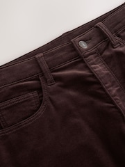 Dark Purple Slim Fit Motionflex Cord Trousers - Image 9 of 10