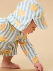 Albastru - MORI Sun & Pălărie de înot cu protecție la gât - Imaginea 1 din 3