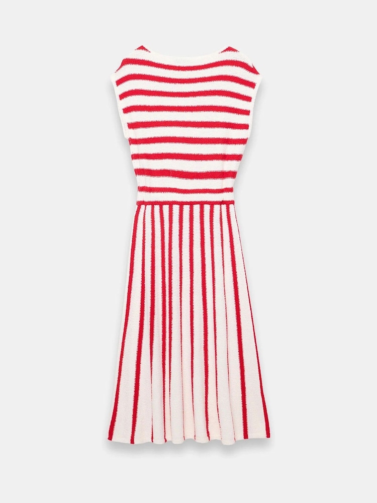Mint Velvet Red Striped Knit Midi Dress - Image 5 of 5 Mint Velvet Red Striped Knit Midi Dress - Image 5 of 5