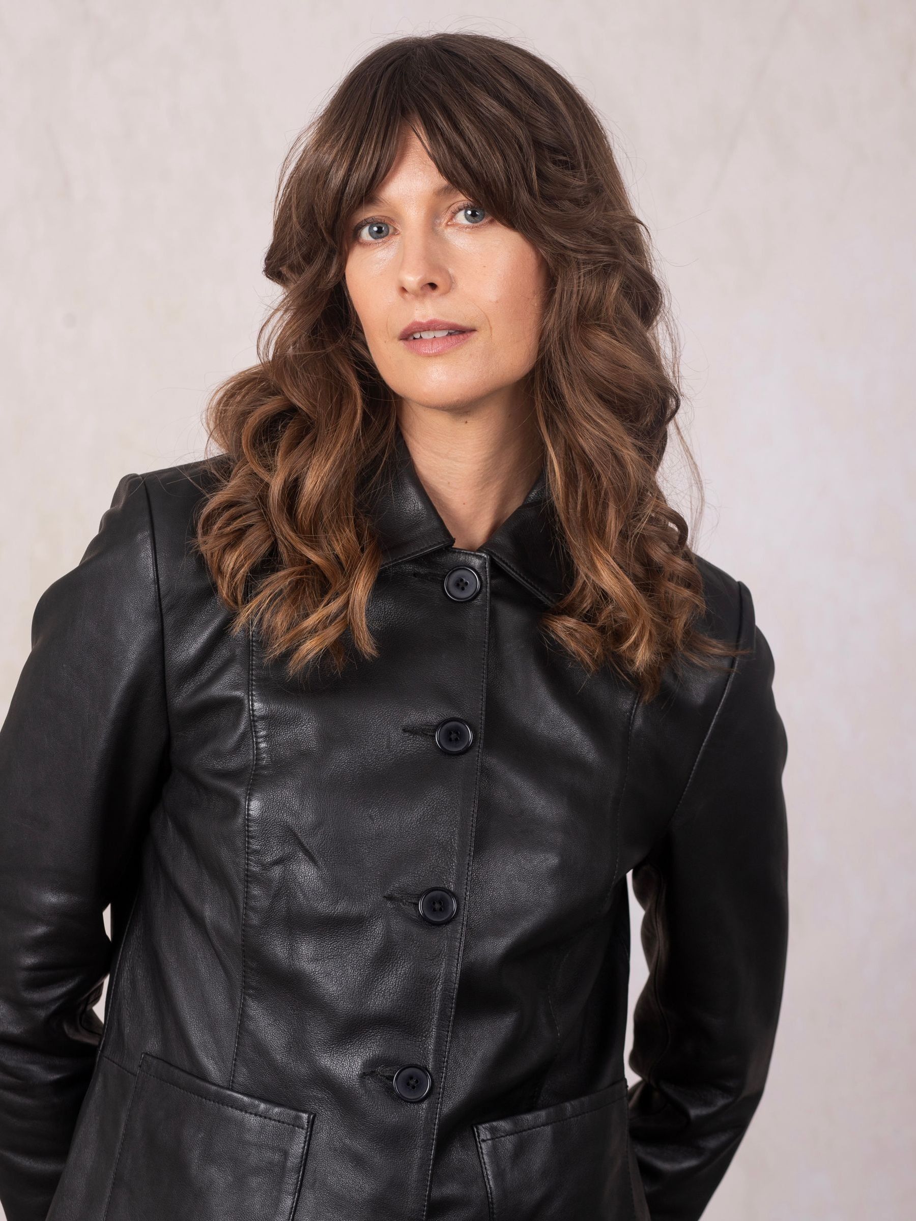 Buy Lakeland Leather Black Borrowdale Collared Jacket from Next