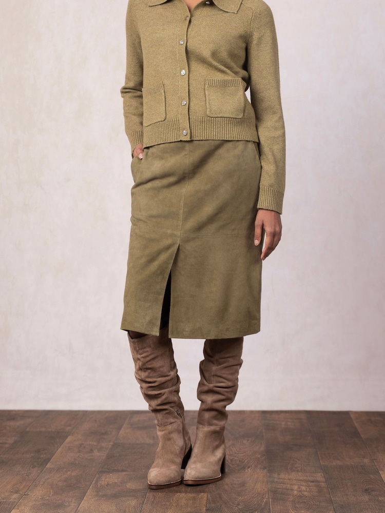 Lakeland Leather Green Skelwith Pencil Skirt - Image 1 of 6 Lakeland Leather Green Skelwith Pencil Skirt - Image 1 of 6