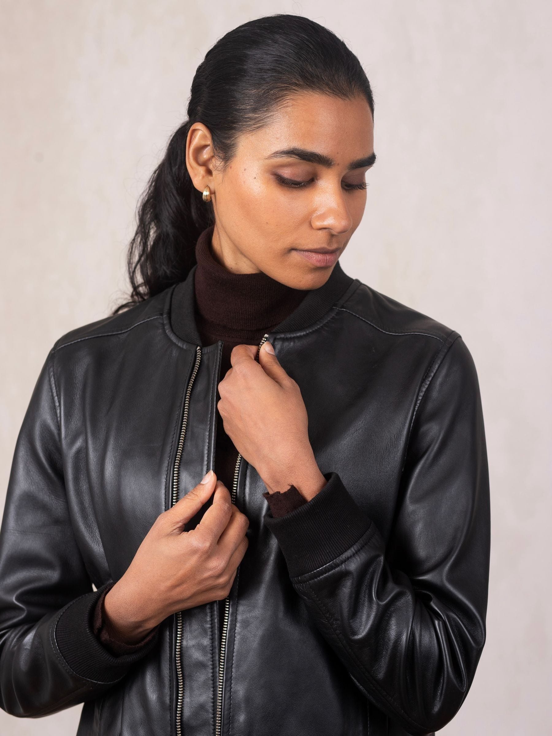 Buy Lakeland Leather Black Braithwaite Bomber Jacket from the Next