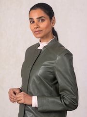 Lakeland Leather Green Keisley Jacket - Image 5 of 6