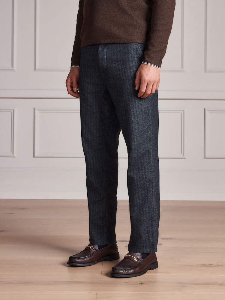 Charcoal Regular Tapered Fit N. Premium Heritage Chino Trousers - Image 2 of 7 Charcoal Regular Tapered Fit N. Premium Heritage Chino Trousers - Image 2 of 7