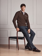 Charcoal Regular Tapered Fit N. Premium Heritage Chino Trousers - Image 4 of 7