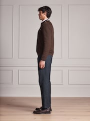 Charcoal Regular Tapered Fit N. Premium Heritage Chino Trousers - Image 5 of 7