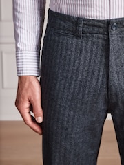 Charcoal Regular Tapered Fit N. Premium Heritage Chino Trousers - Image 6 of 7