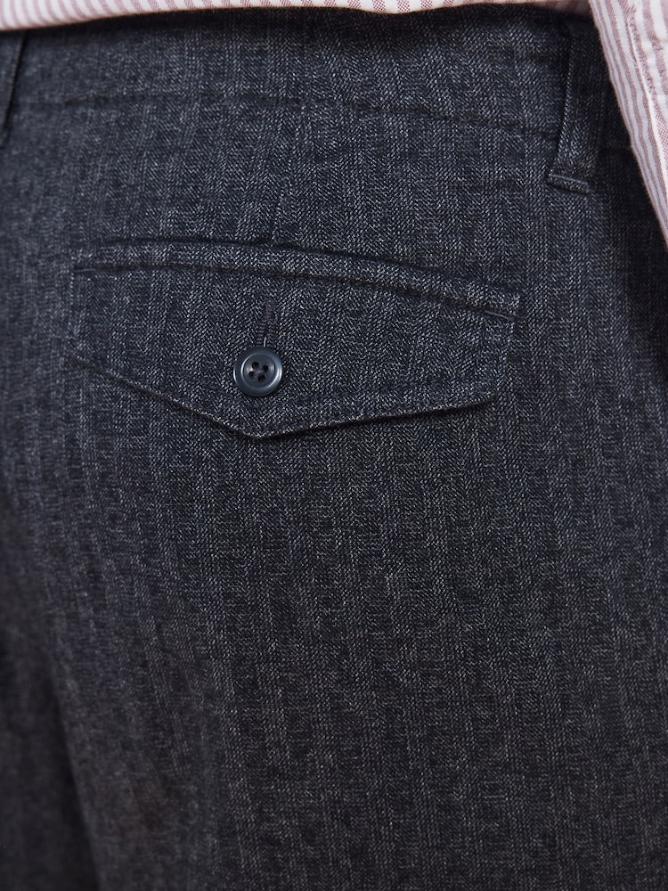 Charcoal Regular Tapered Fit N. Premium Heritage Chino Trousers - Image 7 of 7 Charcoal Regular Tapered Fit N. Premium Heritage Chino Trousers - Image 7 of 7