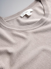 The Set 4 Pack Crew Neck Fine Knit T-Shirts Light Pink/Mauve - Image 6 of 7