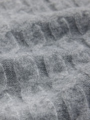 The Set Cable Knit Jumper and Joggers Co-ord Set Grey - Image 5 of 5