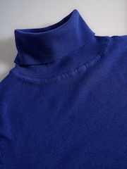 The Set 3 Pack Roll Neck Jumpers With Wool Dark Grey/Charcoal Grey/Halogen Blue/Navy - Image 5 of 6