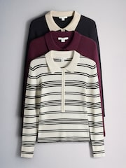 The Set 3 Pack Long Sleeve Button Down Jumper - صورة 2 من 10