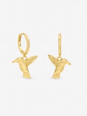 Jon Richard Creolen mit Kolibri-Anhänger - Bild 1 von 1