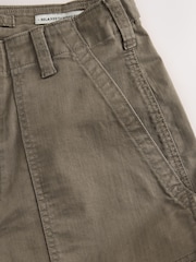 Stone Relaxed Tapered Fit Authentic Cotton Rich Stretch Trousers - Image 10 of 10