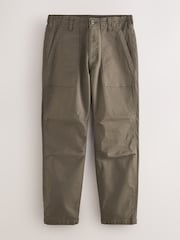 Stone Relaxed Tapered Fit Authentic Cotton Rich Stretch Trousers - Image 7 of 10
