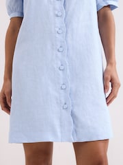 Phase Eight Blue Candice Linen Dress - Image 5 of 7