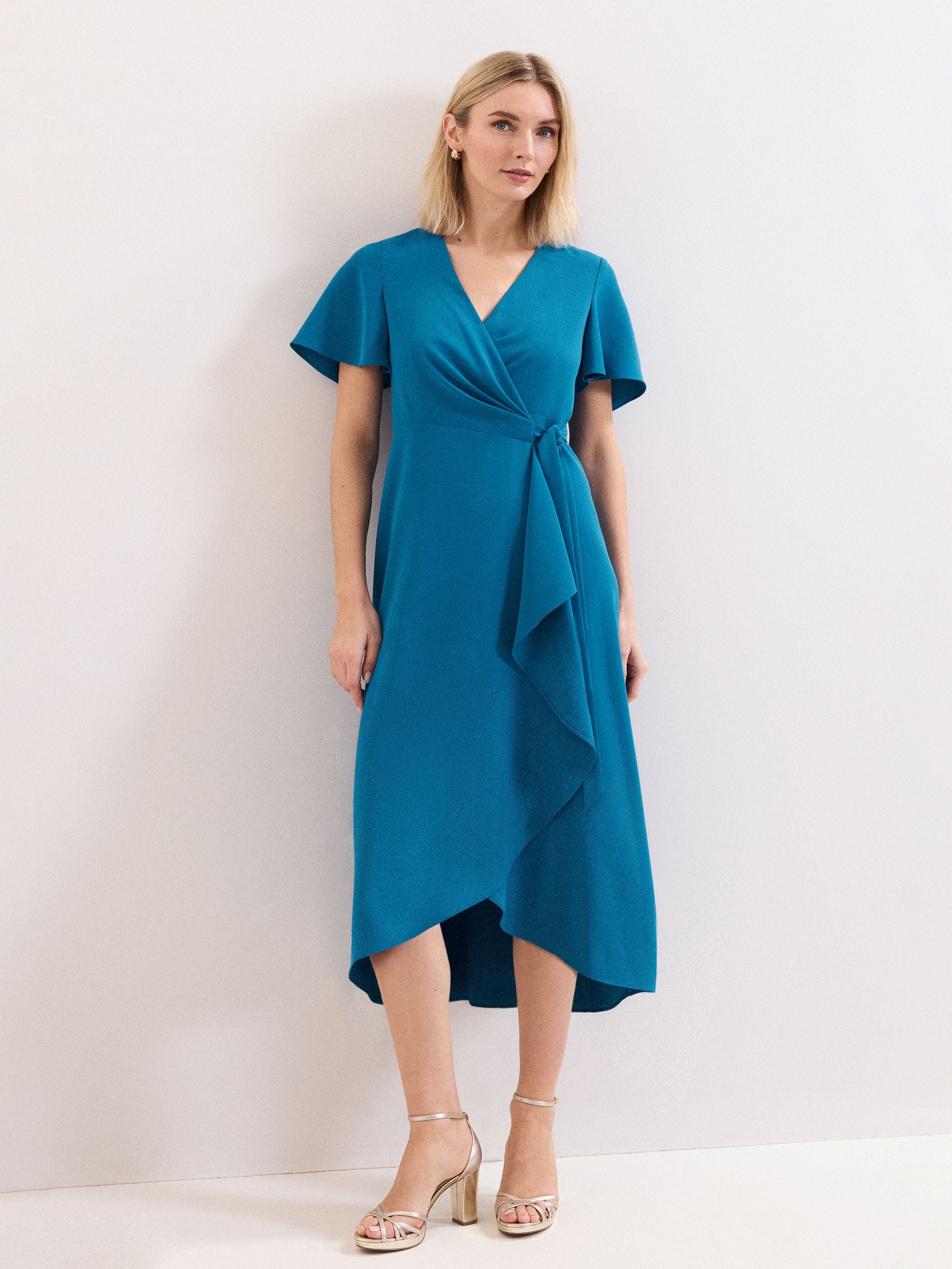 Buy Phase Eight Teal Blue Julissa Wrap Dress from Next USA