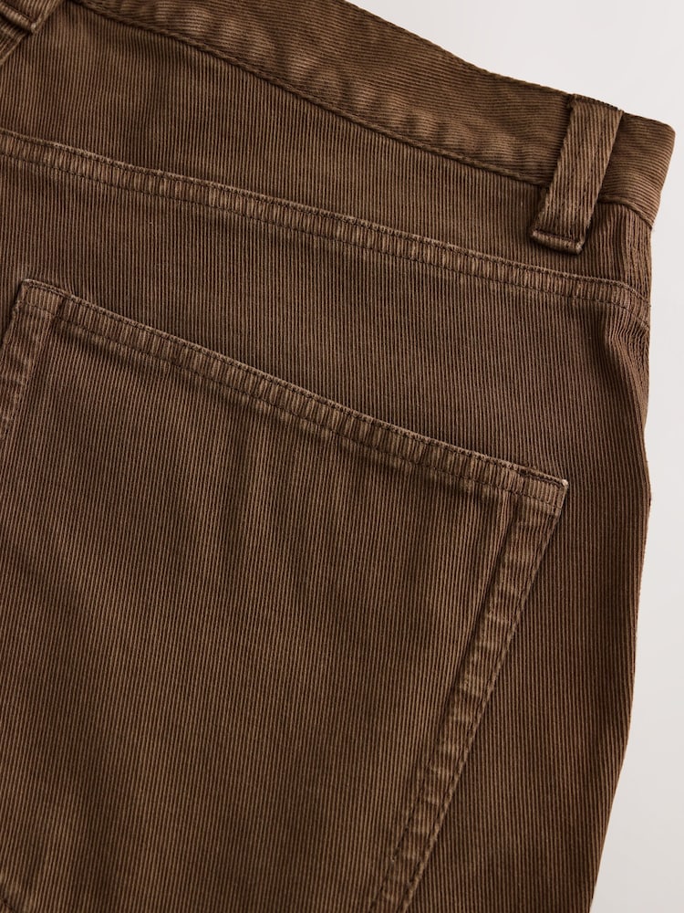 Rust Brown Baggy Fit Five Pocket Cotton Rich Trousers - Image 10 of 10 Rust Brown Baggy Fit Five Pocket Cotton Rich Trousers - Image 10 of 10