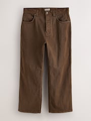 Rust Brown Baggy Fit Five Pocket Cotton Rich Trousers - Image 6 of 10